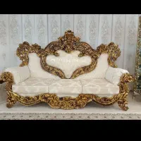 مبل ۹نفره سلطنتی در حد جهیزیه همراه سه عدد میز