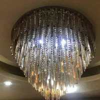 لوستر کریستالی ال ای دی|لوستر و چراغ آویز|رشت, حسین آباد|دیوار