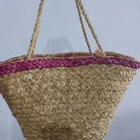 سبد حصیری زیبا