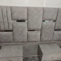 سرویس تخت خواب دونفره همراه با میز ارایش و تشک