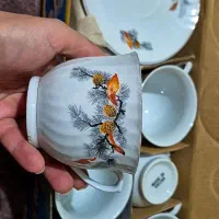 سرویس چای خوری قدیمی و قوری آکبند