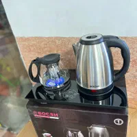 چایساز بوش کنارهمی صفحه شیشه چای ساز بوش صفحه شیشه