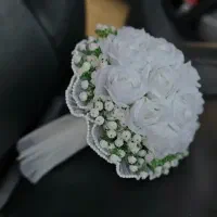 دسته گل عروس وفرمااتزیین ماشین تحویل فوری اقتصادی