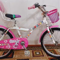 دوچرخه دخترانه صورتی سایز 20 نو اولمپیا محکم