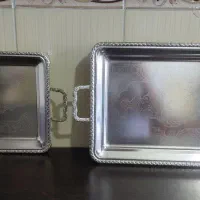 سلام دوعدد سینی استیل درحد نو