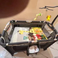تخت کودک با پارک بازی برند baby trend|تخت و صندلی بچه|تهران, ظفر|دیوار