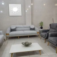 مبل،مبلمان شرکتی ۸نفره ،تمام چوب راش.