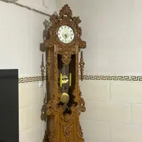 ساعت ایستاده چوبی جنس چوب راش