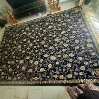 فرش ماشینی ۹ متری زمینه مشکی