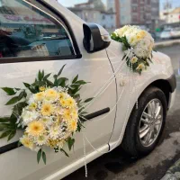 تاج گل و ماشین عروس و تالار قیمت مناسب