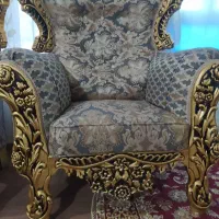 مبل سلطنتی با جلو مبلی آینه کنسول وساعت