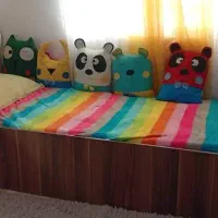 فروش تخت کودک کشودار و میز تحریر کشودار|تخت و سرویس خواب|چالوس, |دیوار