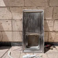 سینک روکار یک متری لگن راستهمراه با ابچکان