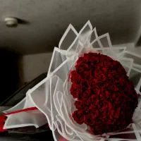 دسته گل رز روبانی ماندگار