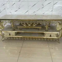 میزتلویزیون وکنسول برنز|بوفه، ویترین، کنسول|یزد, |دیوار