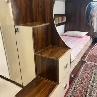 تخت دو طبقه چوبی