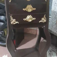 میز تلفن چوبی