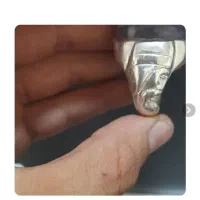 انگشتره نقره خیلی قدیمی ورینگ لاستیک نیسان