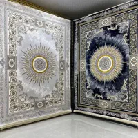 فرش مهستان کاشان ۱۲۰۰شانه رنگ دلفینی