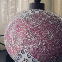 لوستر حبابی صورتی