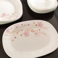 سرویس غذاخوری ۲۶ پارچه Ice opal نو با کارتن