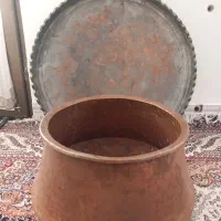 دیگ و مجمه مسی قدیمی عطیقه