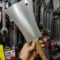 چاقو ساطور گوسفندی تمام فولاد دسته چوبی ، نو