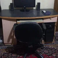 کامپیوتر کامل با مانیتور LED همراه با میز و صندلی|رایانه رومیزی|تهران, شمشیری|دیوار
