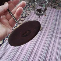 جا شمعی پایه دار فلزی