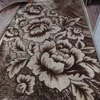 یک تخته فرش ۴ متری ۵۰۰ شانه / تراکم ۱۰۰۰هیوا کاشان