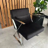 صندلی تک استیل و پارچه