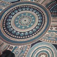 روفرشی تمیز در حد نو 9متری مخمل بدون هیچ پارگی|روفرشی|پرند, فاز ۶|دیوار