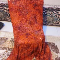 4عدد پارچه پولکی جدید حریر و 4قوار پولک ملیله