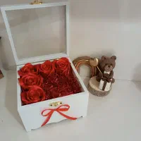 شاخه گل رز ساتن|گل مصنوعی|قم, شاه سید علی|دیوار