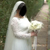 لباس عقد همراه با تور سر|لباس|چهاردانگه (تهران), |دیوار