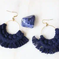 گوشواره های مکرومه با رنگ بندی آماده ارسال|بدلیجات|تهران, نازی‌آباد|دیوار