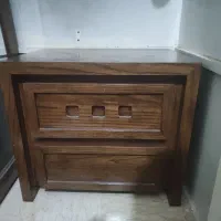 دراور روکش چوب همراه با اینه کشودار