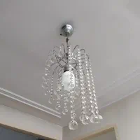 لوستر کریستالی تک لامپه