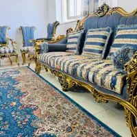 مبلمان سلطنتی ۹نفره و میز ،گل میز|مبلمان خانگی و میز عسلی|صدرا-فارس, فاز ۱|دیوار