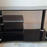 میز تلویزیون شیشه ای مشکی