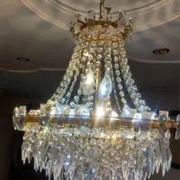 لوستر کریستالی ، 12 لامپ