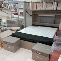 تخت خواب تختخواب سرویس خواب دو نفره|تخت و سرویس خواب|سیرجان, |دیوار