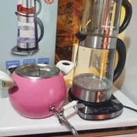 کتری قوری برقی به همرا کتری صورتی