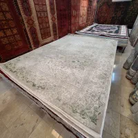 فرش مارون ۹ متری سبز و بژ و طوسی سبز|فرش|مشهد, امیر|دیوار