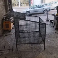 سطل زباله فلزی توری