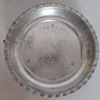 بشقاب مسی گوشواره دار پایه دار