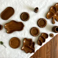 حراج دکوری و ظرف پذیرایی طرح چوب