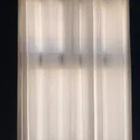 پرده پانچی گونی بافت 135 × 260 سانتی‌متر دو پانل