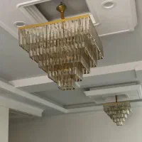 لوستر سقفی و آویزی کریستال برگی و کاردی|لوستر و چراغ آویز|تهران, جابری|دیوار