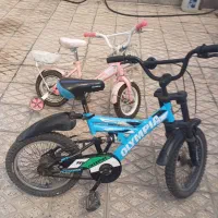 دوچرخه صورتی سایز ۱۲ مارک اینتس